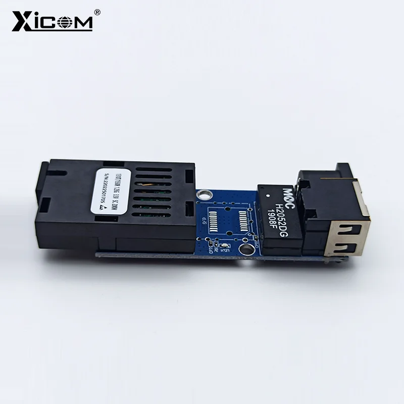 Imagem -05 - Mini Gigabit Óptica Media Converter Ethernet Fiber Switch Pcba Board Singlemode Simplex Rj45 100 1000m 10 Pares