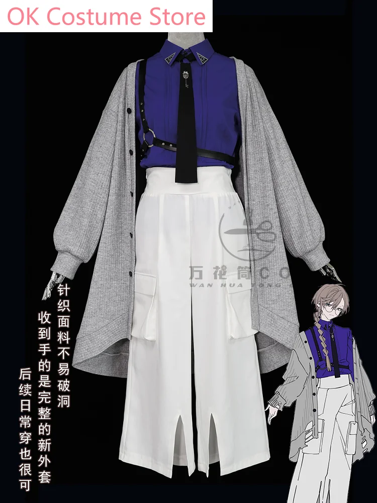 Nijisanji Kuzuha Vtuber Kanakana Mufti Cosplay Costume Cos Game Anime Party Uniform Hallowen Play Role Clothes Clothing