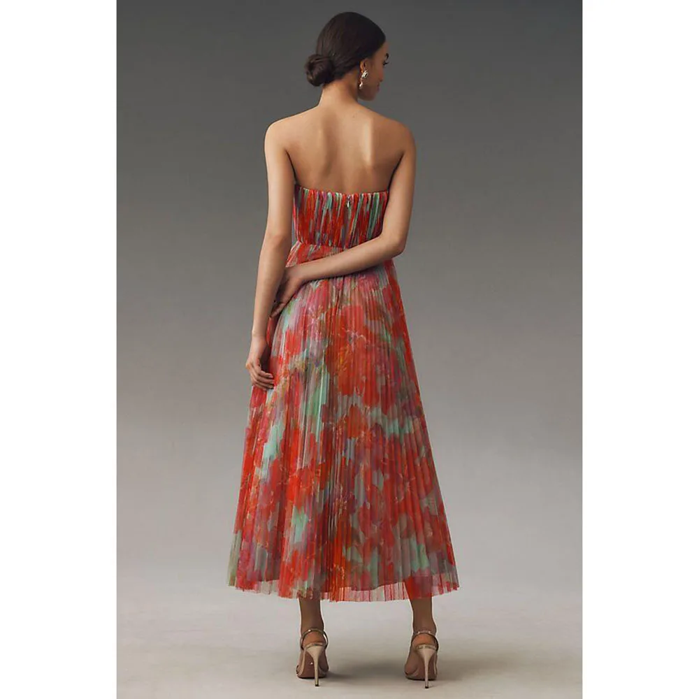 Robes de soirée de bal exquises, col carré, ligne A, sans manches, haute qualité, sans bretelles, robes de Banquet de célébrité pour femmes