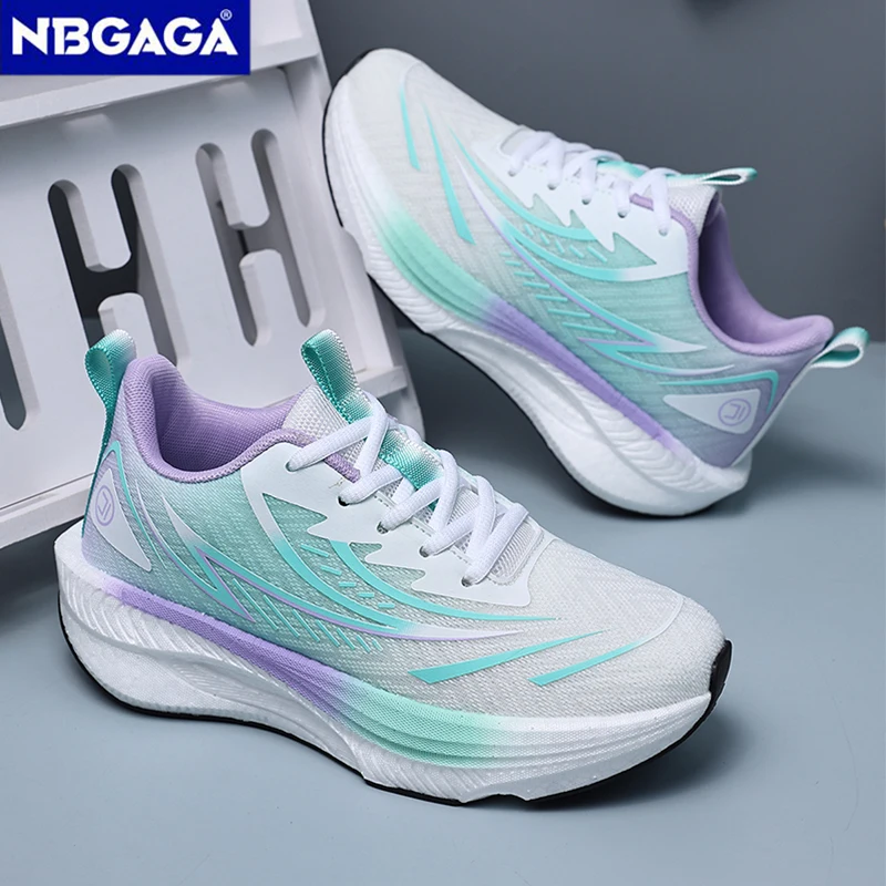 Lightweight Sports Women's Breathable Running Shoes Casual Comfortable Shock-Absorbing Outdoor Walking Sneakers Nonskid