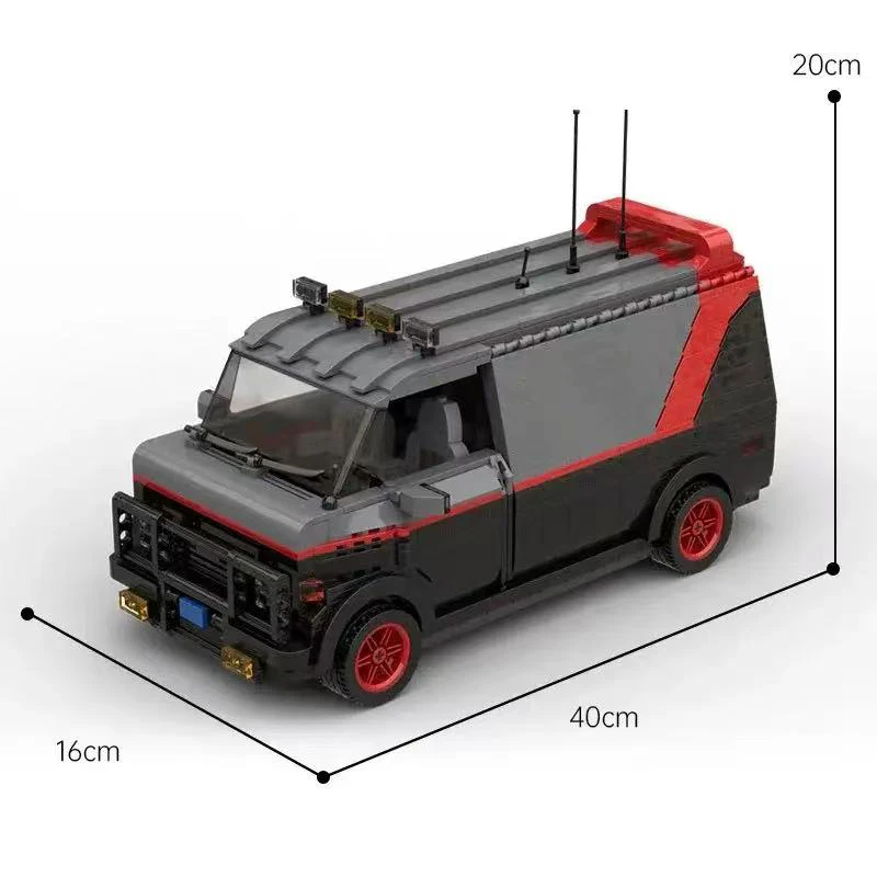 NEW 1519PCS MOC A-Team television Van SWAT Team Car Model DIY DIY creative ideas ChildToy birthday gift technology Blocks bricks