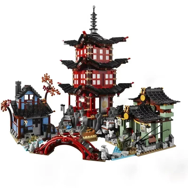 

2028PCS Ninja Series Temple of Airjitzu Building Blocks With 13 Figures Street View Assemble Bricks Toy Gift For Children Kids