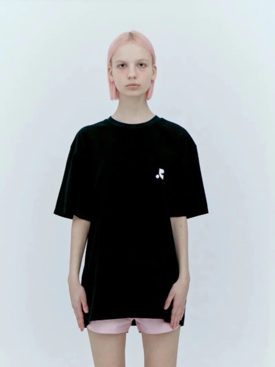 

Loose ort Sve T-irt Couple Tops Comfortable Breathable round Ne Casual Commute Sle Summer Faion Women's Tee