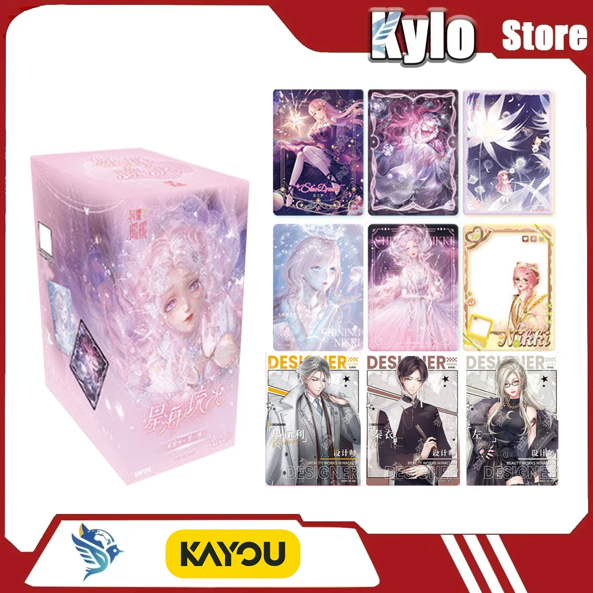 

Набор карточек KAYOU Shining Warm Card Star Sea Lustrous Brilliant с персонажами мультфильмов, можно подарить девочкам.