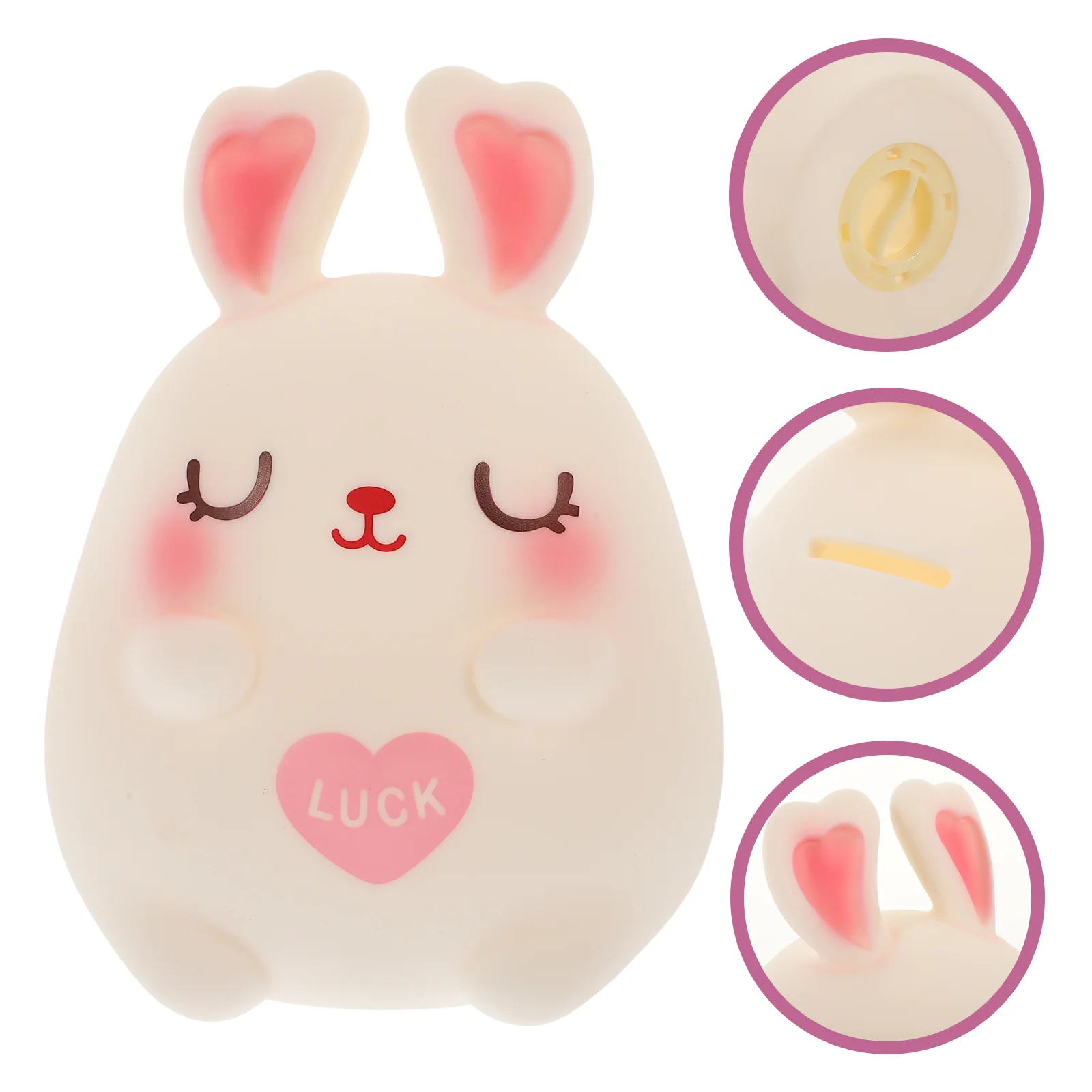 

Animal Rabbit Piggy Bank Child Ornaments for Kids Atm Sugar Gum Bunnies Coin Jar