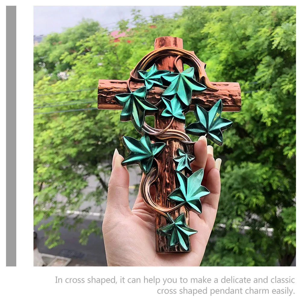 

1pcs Silicone Diy Crafting Flexible Durable Durable Cross Epoxy Cross Silicone Epoxy Mold Resin Mold Jewelry Making Gift