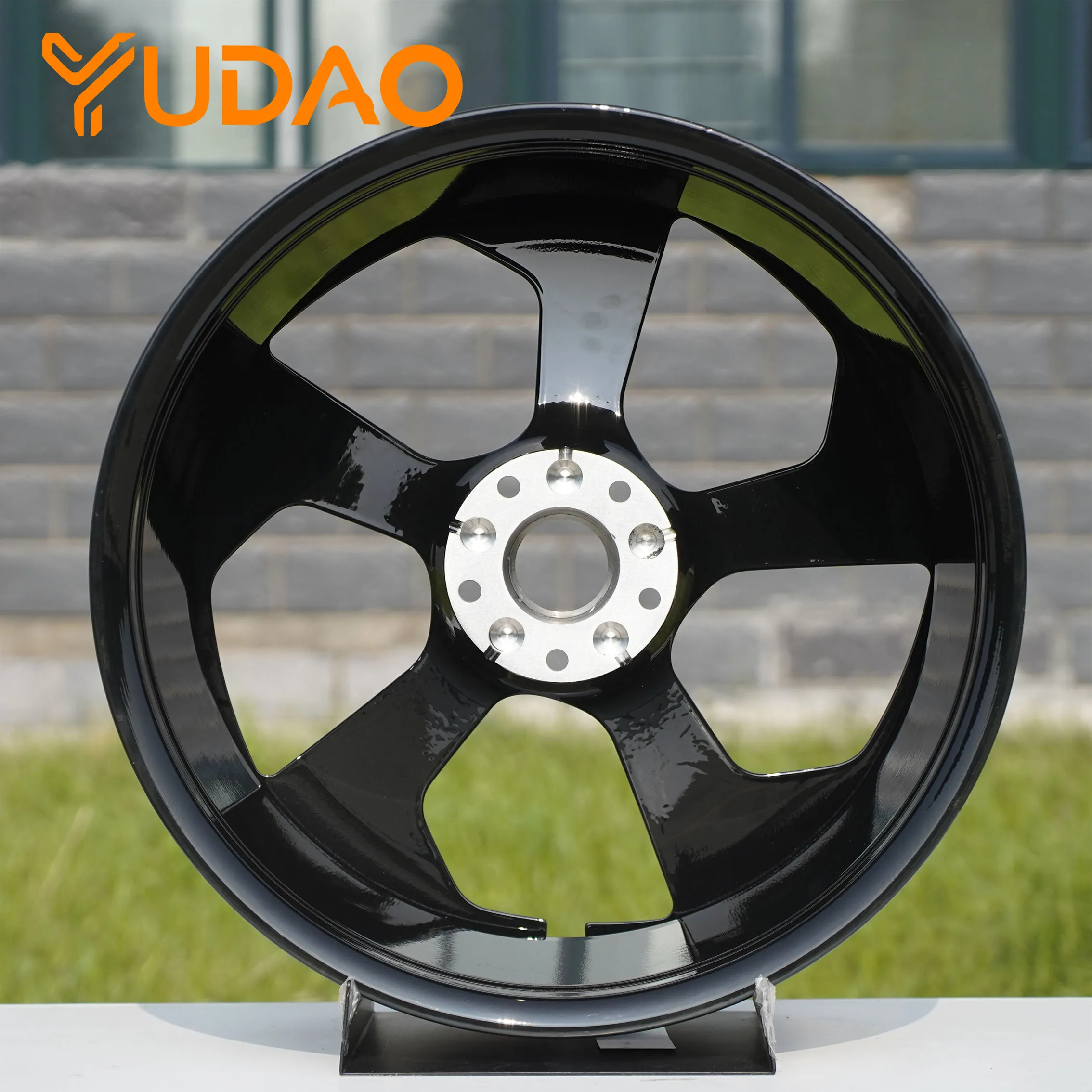 Heavy Load Capacity Bright Polished Five-Spoke Forged Wheel 17 18 19 Inch 5x112 Diamond-cut Alloy Wheel for