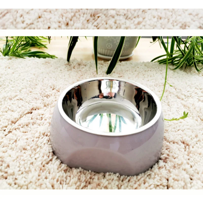 Dog Bowl Pet Stainless Steel Non-Slip Drinking Water Feeding Cat Bowl Pet Bowl Pet Supplies Pet Accessories Dog Bowl