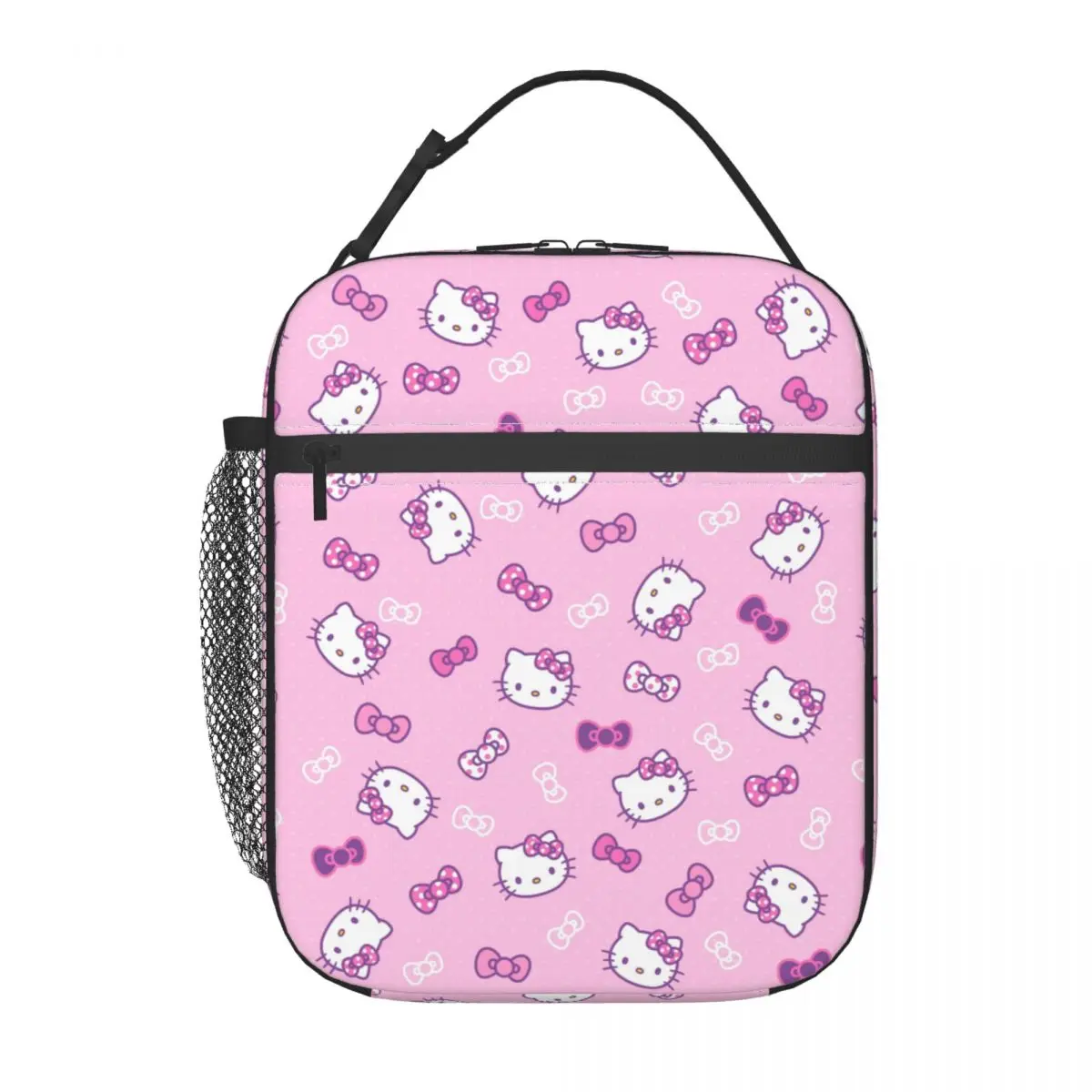 Hello Kitty Cute Insulated Lunch Bag For Girl Food Container Bags Portable Cooler Thermal Lunch Boxes For School Travel