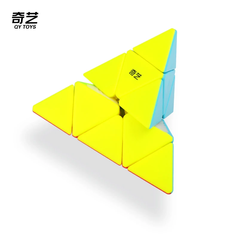 QiYi QiMing S2 Pyramid Stickerless Pyramid Magic Cube Professional Puzzle Toys Children Gift Cubo Magico
