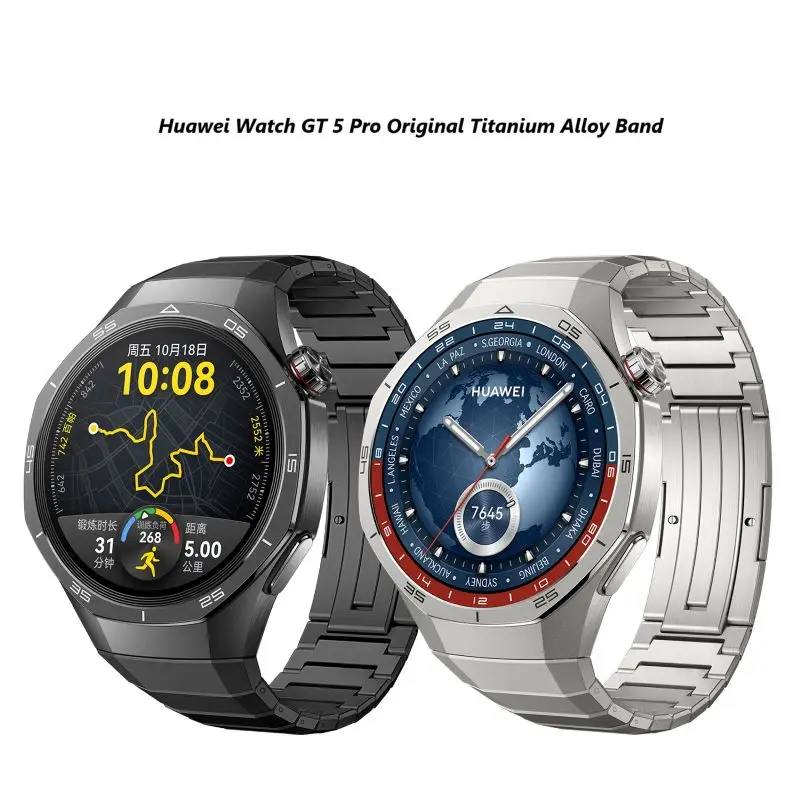 

Titanium Alloy Strap For Huawei Watch GT 5 Pro Bands No Gaps Metal Bracelet For Huawei Watch GT5 Pro Original Business Correa