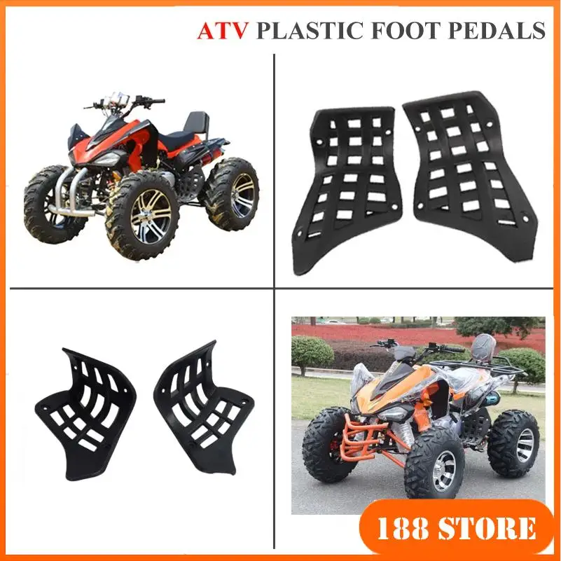 

Левые и правые пластиковые педали 50cc 70cc 90cc 110cc 125cc 140cc 150cc 160cc 200cc двигатель ATV go kart четыре ямы внедорожный велосипед