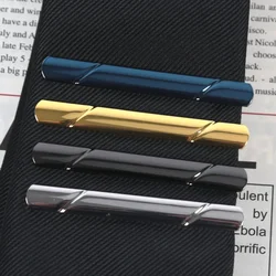 Men Luxury Design Tie Clip Wedding Necktie Metal Copper Tie Clasp Clip Gentleman Ties Bar Crystal Tie Pin for Mens Accessories