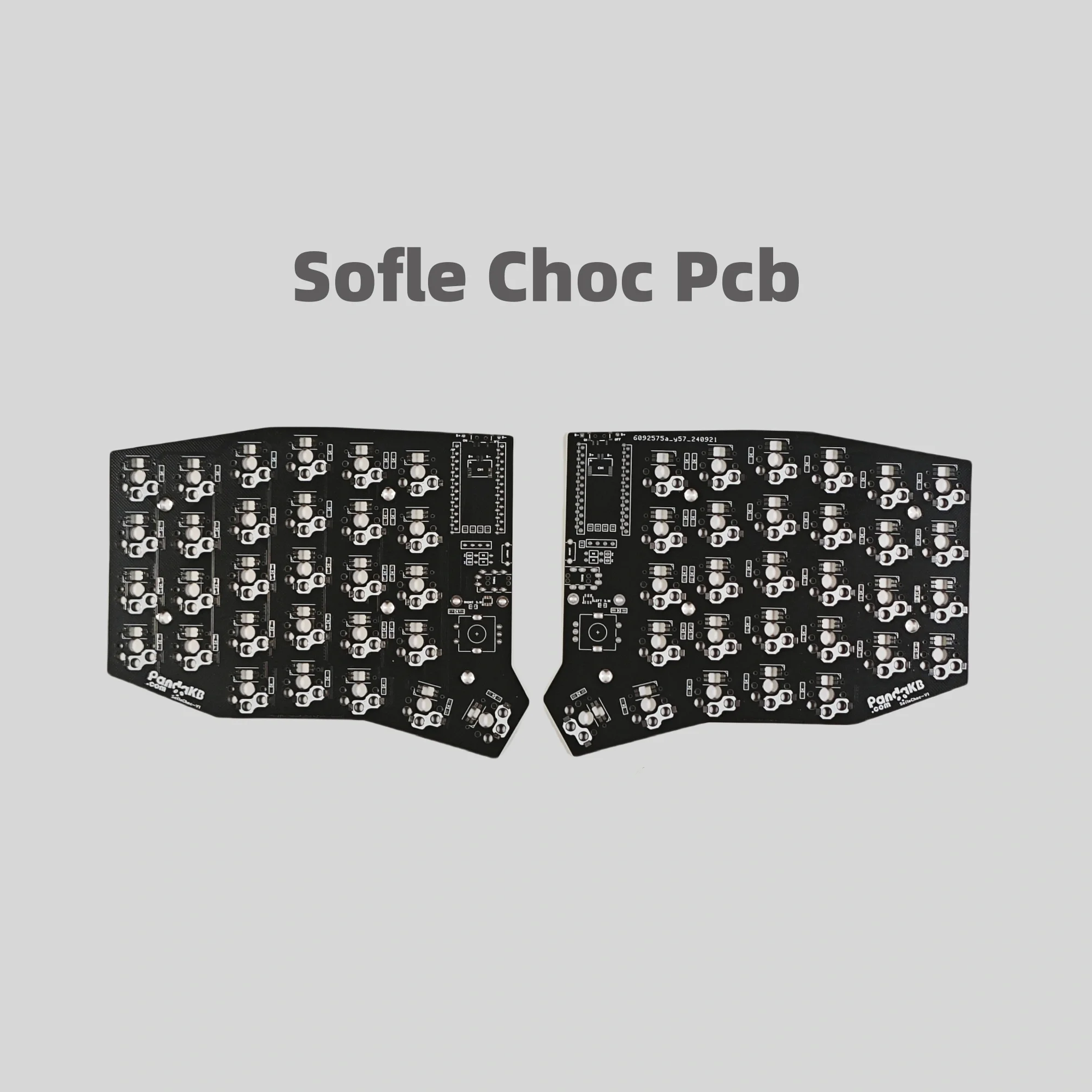 Sofle Choc Split Keyboard PCB Kit 58 Keys DIY Customization Ergonomic QMK Supports Comprehensive Key Mapping Macro Definition