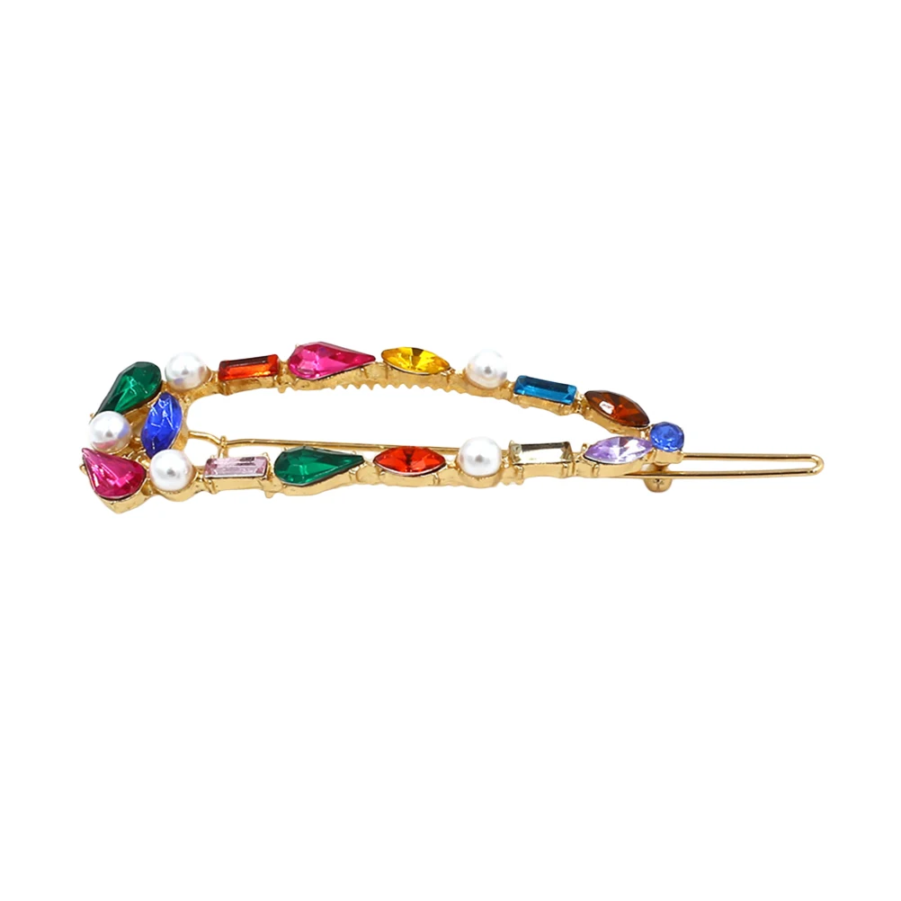 

Rhinestone Hair Clip Stylish Bangs Accessories Women Wedding Party Daily Life Elegant Hair Bobby Pin Barrettes Fashionable Set