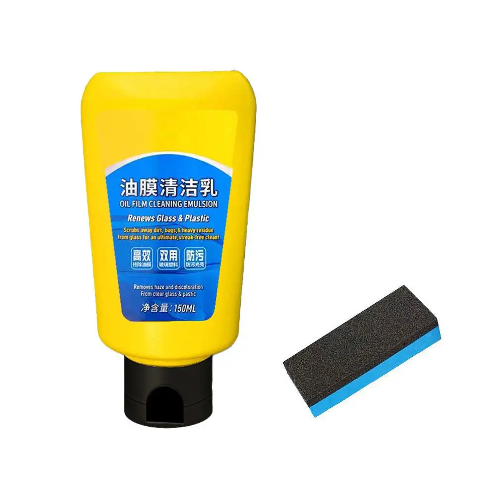 Car Window Grease Water Stain Removal Cleaner Car Glass Oil Film Remover Paste Windshield Polisher Sopami Oil Film Cleaning