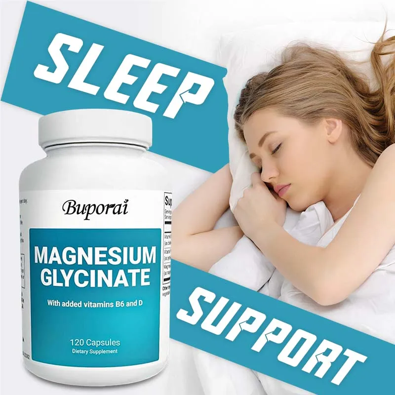 

Magnesium Glycinate 400mg - Stress Relief, Calming, Relaxation and Sleep Support, Digestive and Cardiovascular Health