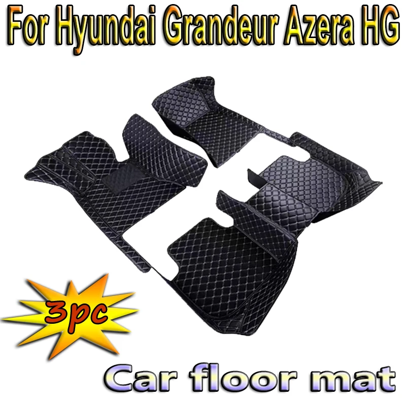 Car Floor Mat For Hyundai Grandeur Azera HG 2012 2013 2014 2015 2016 2017 Waterproof Pad Car Mats Foot Covers Car Accessories