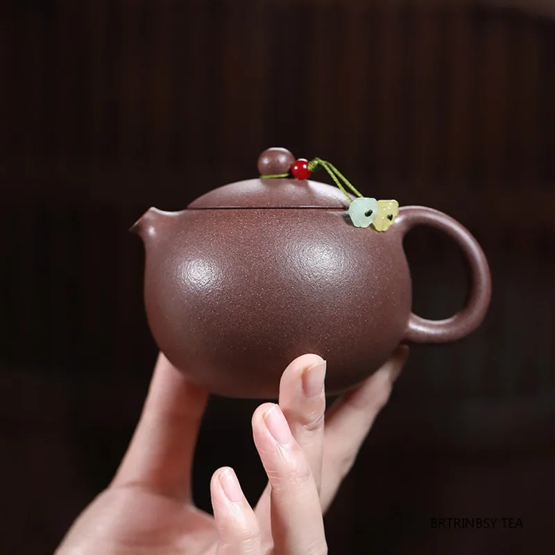 

190ml Chinese Tradition Yixing Purple Clay Teapots Handmade Xishi Zisha Tea Pot Household Tea Set Beauty Tea Infuser Kettle