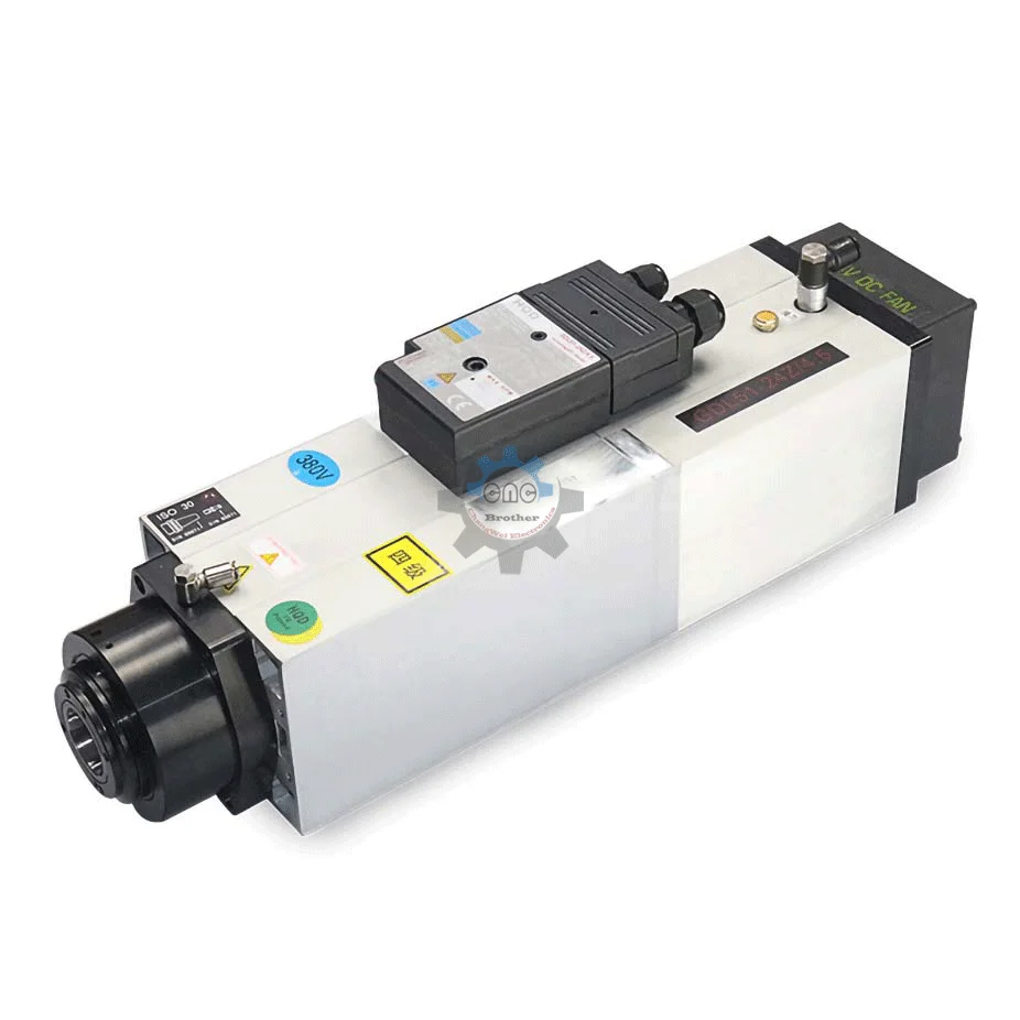 GDL51-30-24Z/4.5 High speed 24000rpm ATC Spindle Motor 380V 4.5kw ISO30 Air Cooled Spindle Motor 800HZ