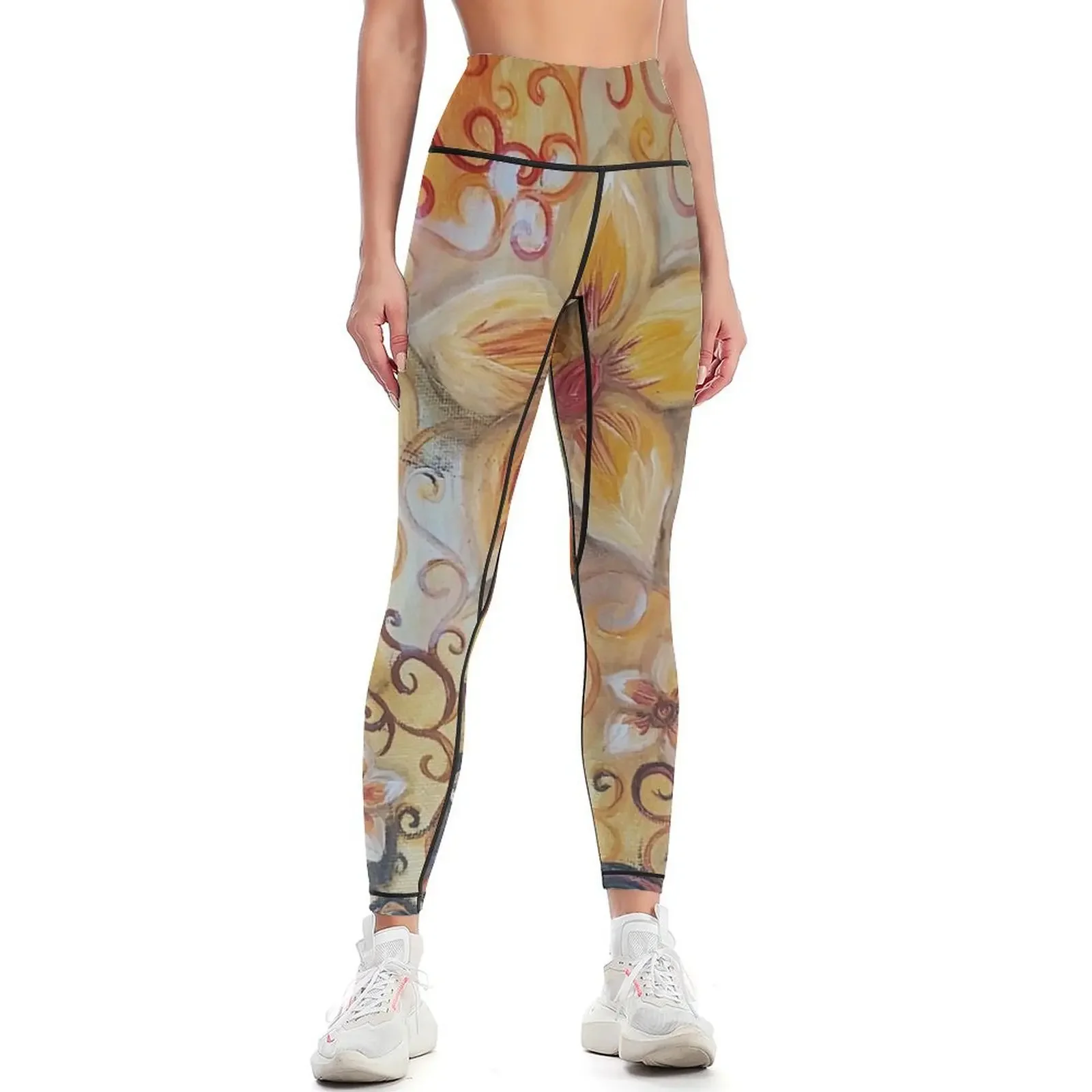 

Florets (4) - Wild Flower Meadow Leggings leggins push up woman Female legging pants Womens Leggings