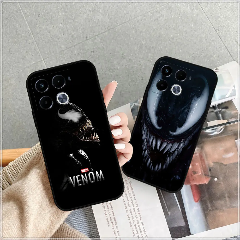 Marvel Black Venom Phone Case For Infinix Note 40 30 VIP 12 12G96 11 10 Pro 8 8I 7 Tecno Spark Pop 7 6 5 Lite Air Nfc Cover Case