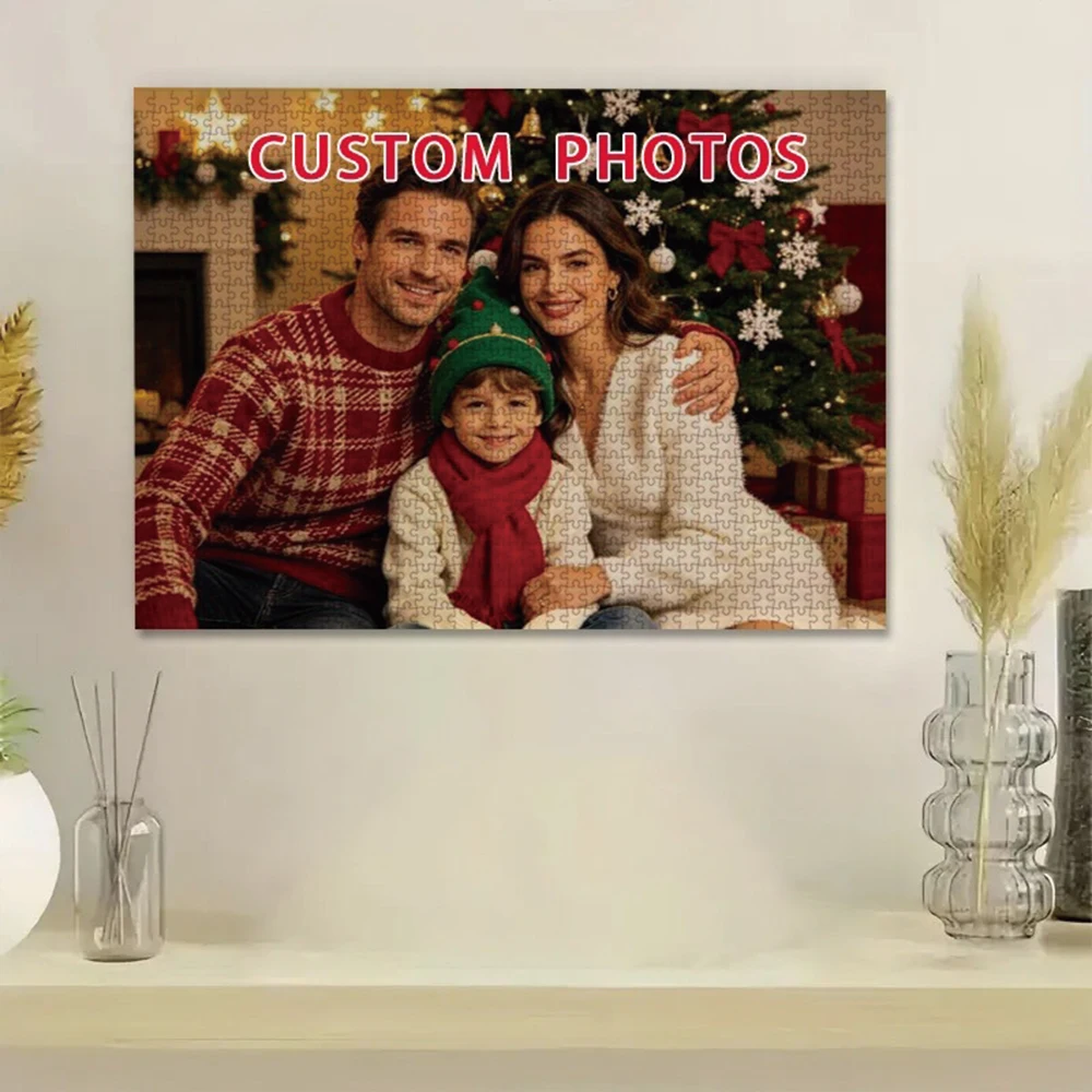 35/300/500/1080pcs Personalized Custom Photo Puzzle Couple Photos Wooden/cardboard for Adults DIY Toys Decoration