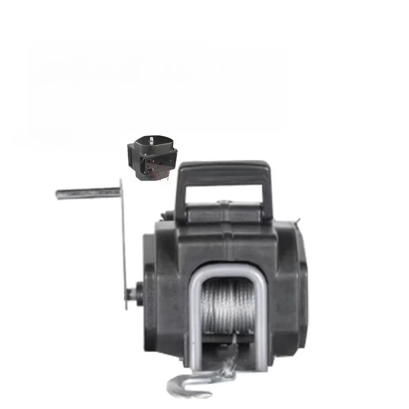 Flashlight Integrated DC Winch Yacht Trailer Electric Winch 12V 24V for Boat Towing