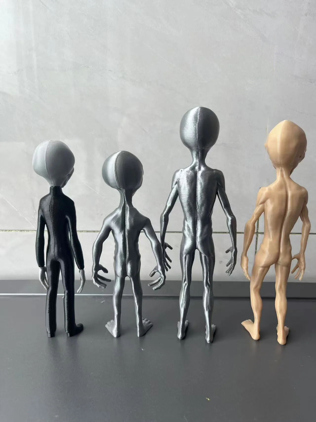 2025 New Roswell UFO Grey Alien 3D Print Toys Jesus Model Kits