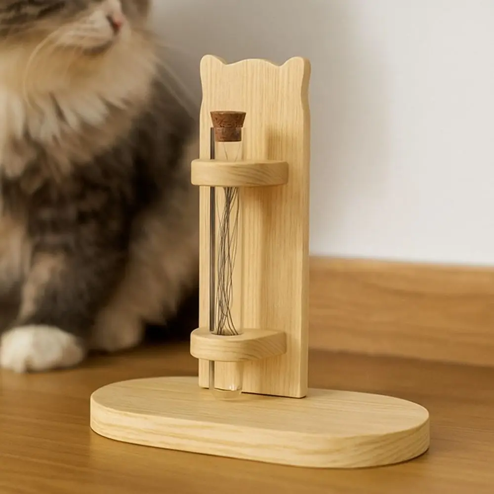 

Wooden Cat Hair Storage Box Durable Dustproof Pet Hair Keepsake Box Handmade Pet Memorial Ornament For Pets Cats Dogs