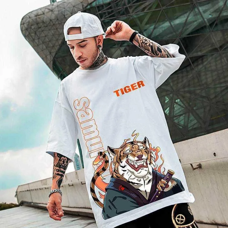 جديد ثلاثية الأبعاد الطباعة الصين-شيك Xingshi Chaopai قصيرة الأكمام تي شيرت الرجال فضفاض موضة الرجال ملابس رياضية بأكمام قصيرة #2