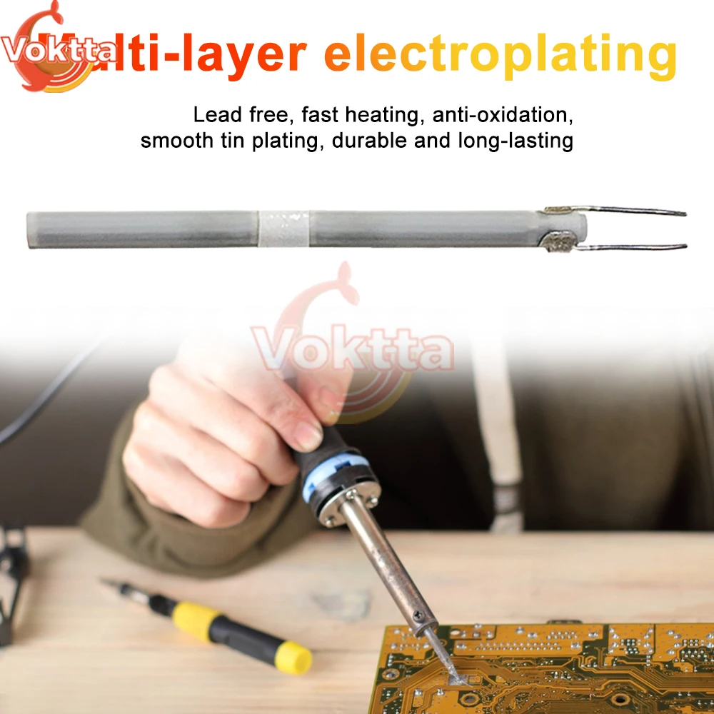 220V 110V Electric Soldering Iron Heater Heating Element 60W Adjustable Temperature Ceramic Internal Heating Solder Irons Kits