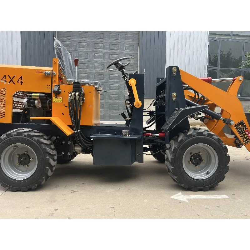 

Loading four-wheel drive small forklift household small electric loader agricultural loading and unloading truck deposit