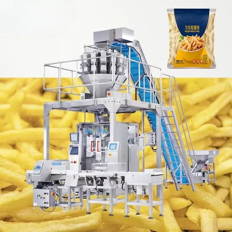 Fully Automatic Multi Function 4 Head Linear Scale 1kg Sugar Nuts Grain Coffee Bean Packing Machine for Continuous Production