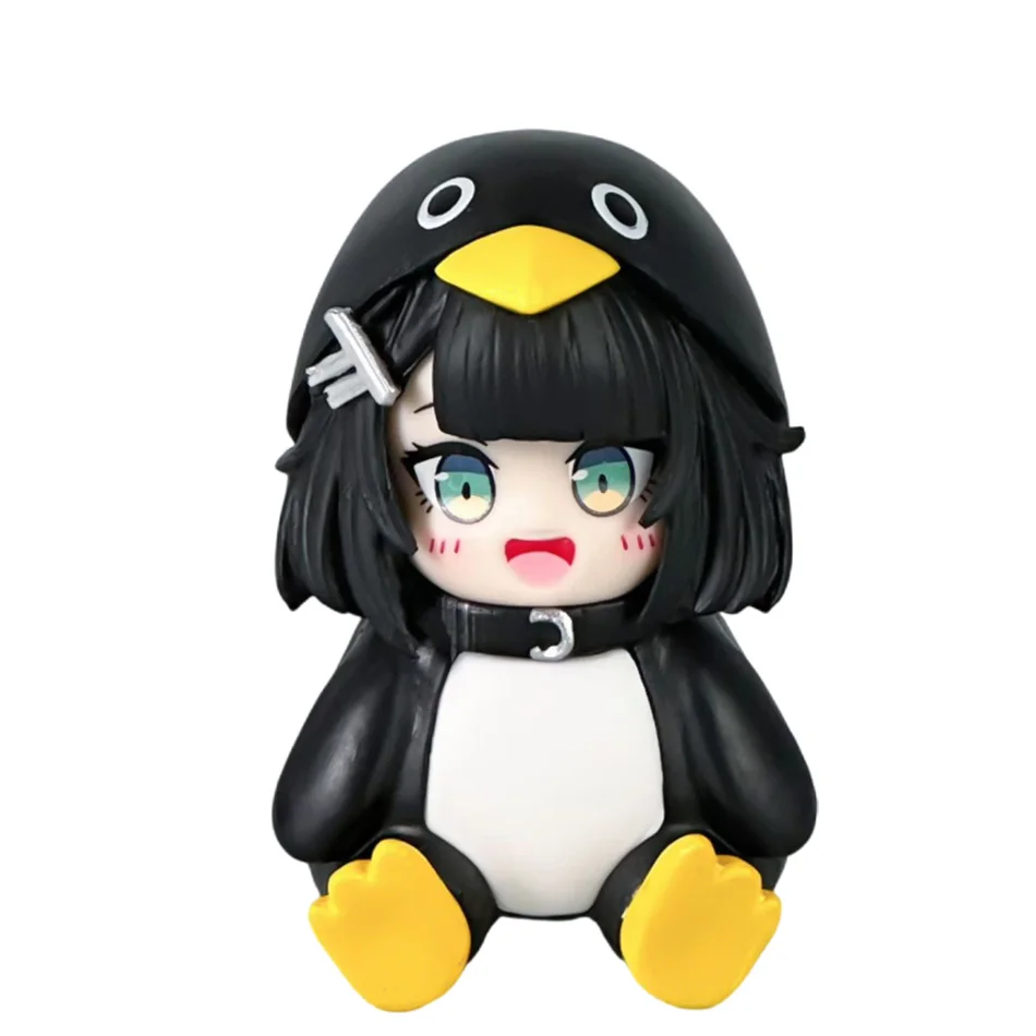 Figura de PVC del personaje Gugu Guga, el pequeño pingüino administrador del anime, para decorar la oficina o el coche, regalo de cumpleaños, adorno coleccionable.