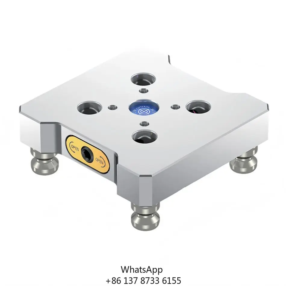 Precision 52mm Base Plate, Manual Clamping System For CNC Machining Workholding