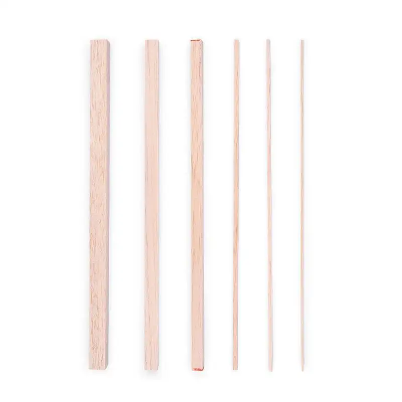 2-15mm Balsa Wood Craft Square Cudgel Model Toys Building Carving Handicraft Educational DIY Accessories Balsa Sticks