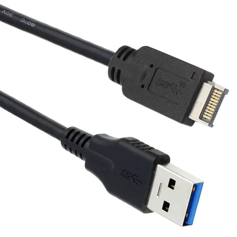 0.5m USB 3.1 Type-E Front Panel Male to USB 3.0 AM Motherboard Cable with 10Gbps Transfer Speed