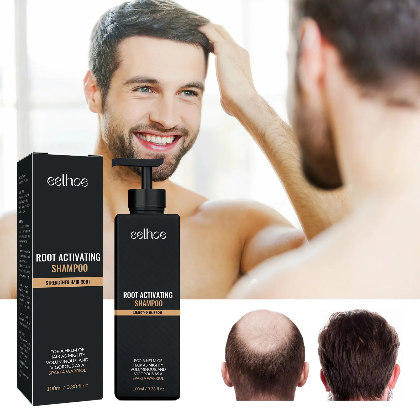 EELHOE Shampoo Gentle Cleansing Natural Volumizing Soft Silky Hair Nourishing Repair Hair Wash Cross Border