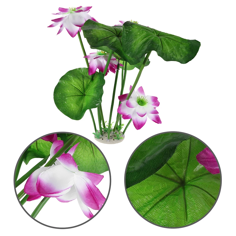 

2pcs Aquarium Artificial Realistic Water Grass Decorations Plastic Fish Tank Sturdy Wear-Resistant Easy Clean For Aquariums Home