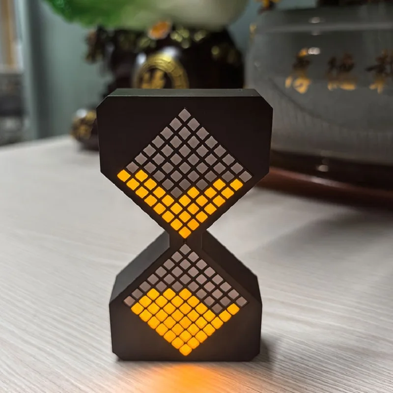 

LED Digital Hourglass Desk Decor Gravity Sensor Electronic Timer Stress Relief Toy Calming Visual Relaxation Gift for Adult Kids
