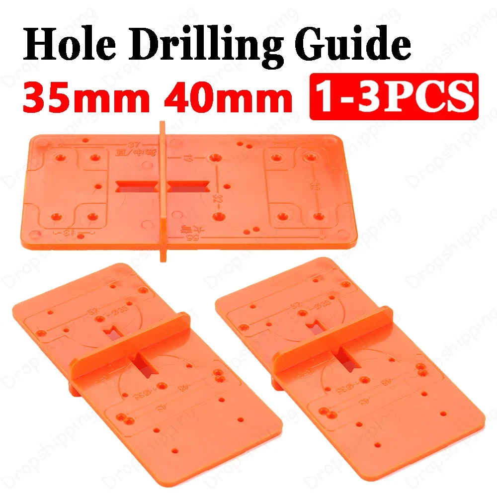 

35/40mm Woodworking Punch Hinge Drill Hole Opener Locator Guide Drill Bit Hole Tools Door Cabinets DIY Template Carpenter Tools