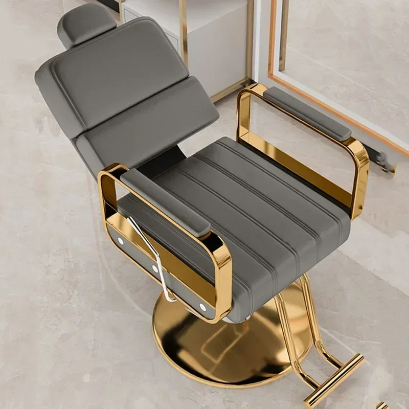 Reclining Armchairs Vanity Barber Chairs Swivel Professional Aesthetic Hairdressing barber accessories Salon Barberia Furniture