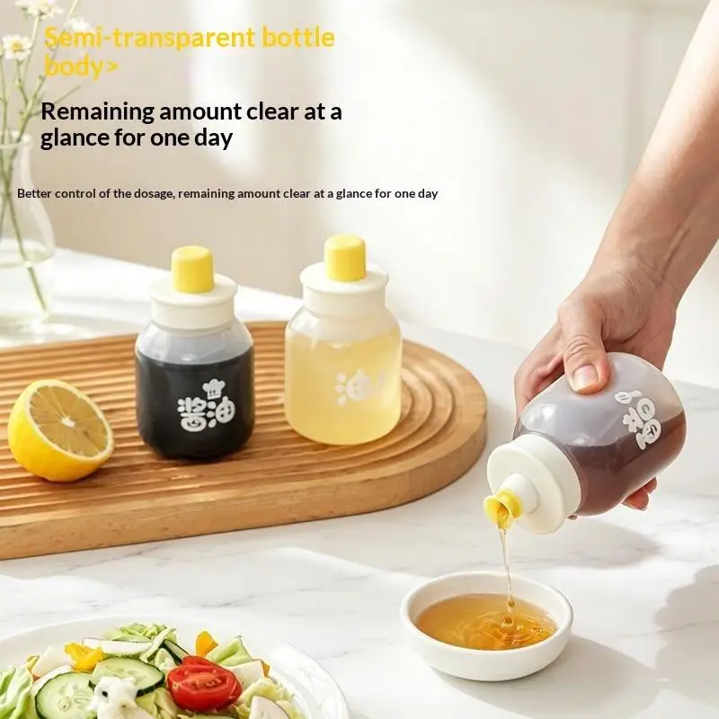 Kitchen Oil Bottle Seasoning Plastic Squeeze Bottle Dispenser Ketchup BBQ Sauces Olive Oil Container Cooking Gadgets