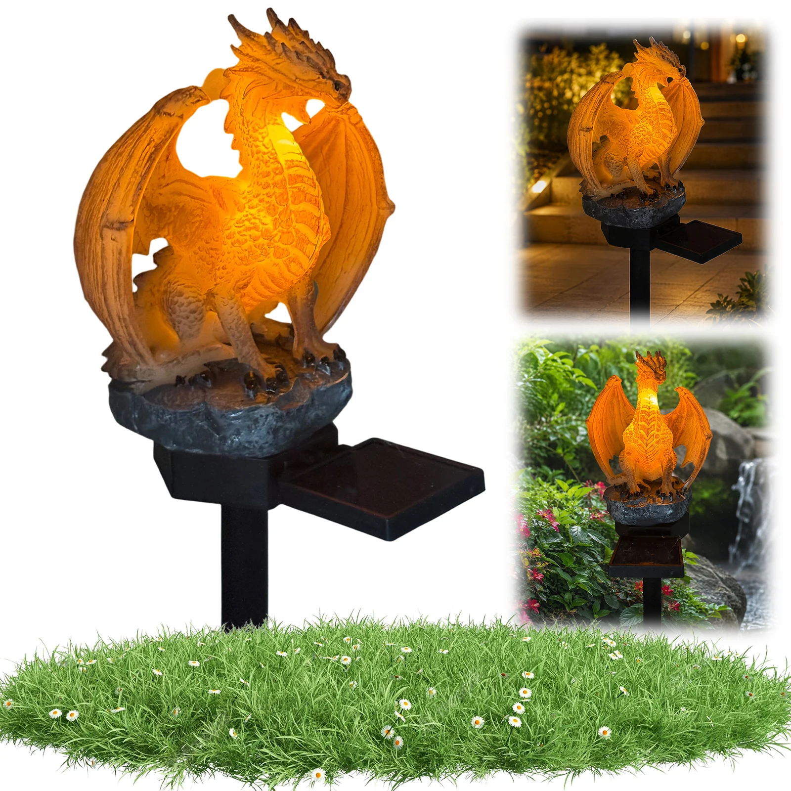 Dragon Solar Garden Light Ener - огляд і ціна Yard Lighting Decor