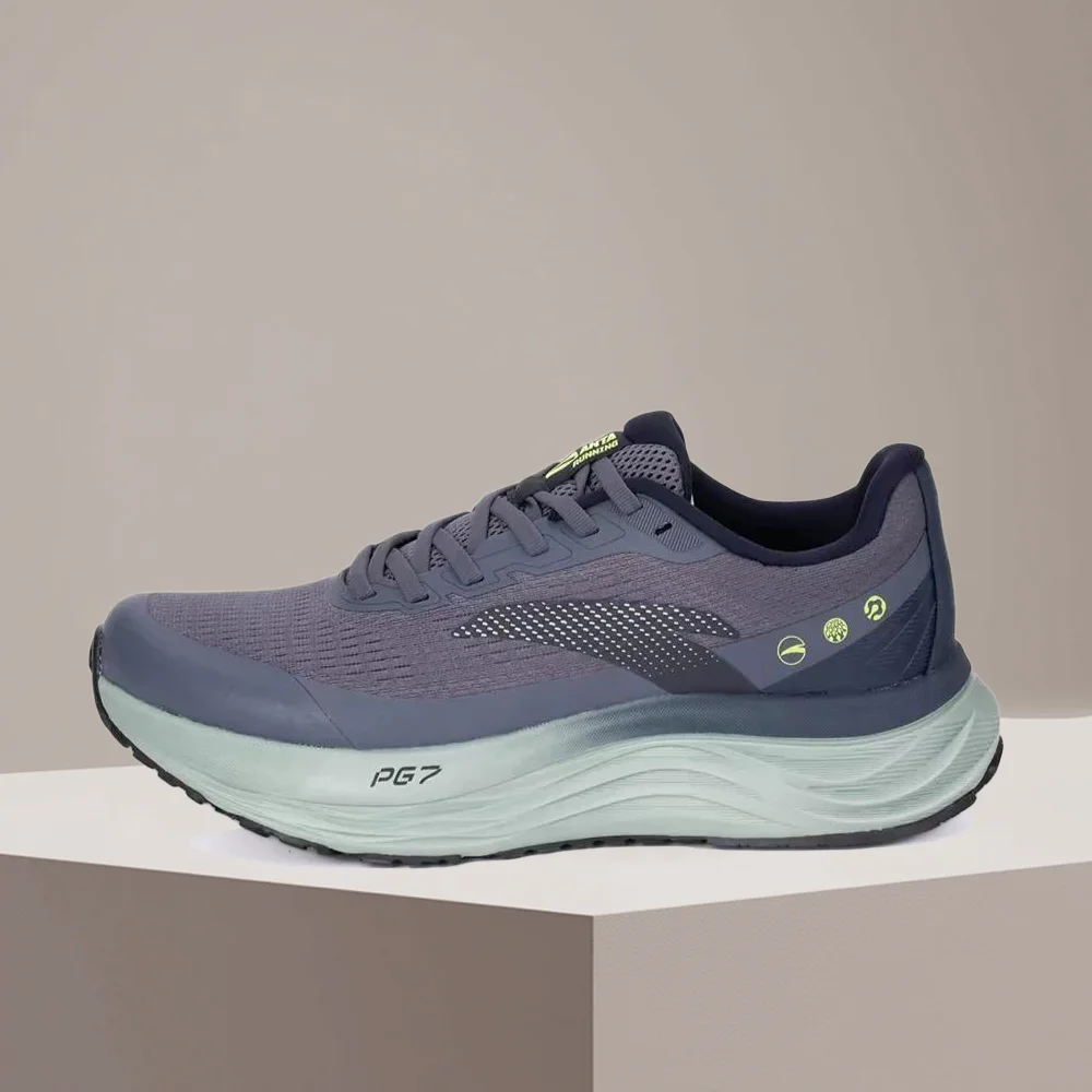 Anta Travel Step 2S Men's Running Shoes  Stylish, Casual, Versatile, Slip-Resistant & Comfortable, Iron Ore Gray 112615545-4