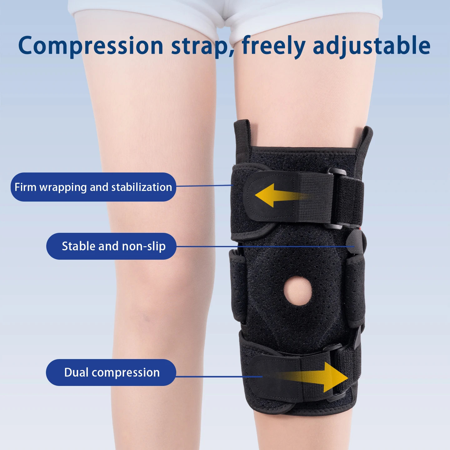 Rodillera Ajustable con Soport - Compression Knee Sleeve reseña y precio