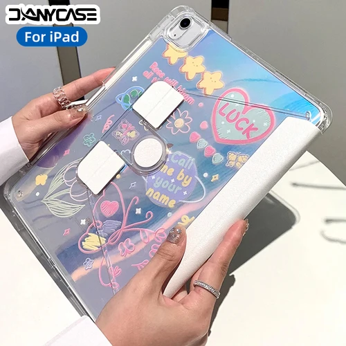 2025 nueva funda transparente para IPad Pro Air 13 11 M3 M2 M4 2025 para IPad 11th A16 12,9 ""9 8 7 6 5 4 10 Th Mini 7 6 lápiz de cubierta