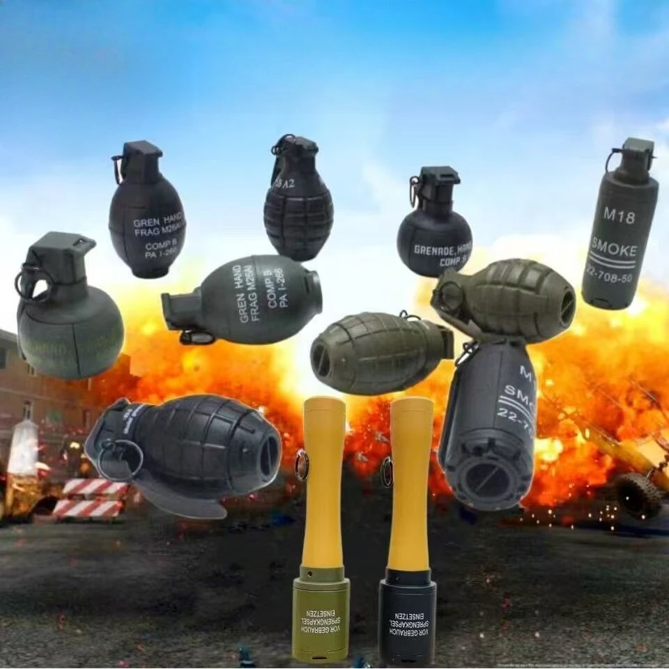

M67 Ручная граната Взрывная граната Дымовая игрушка 1/3 шт., модель нейлоновой гранаты, для стрельбы из страйкбола и пейнтбола.
