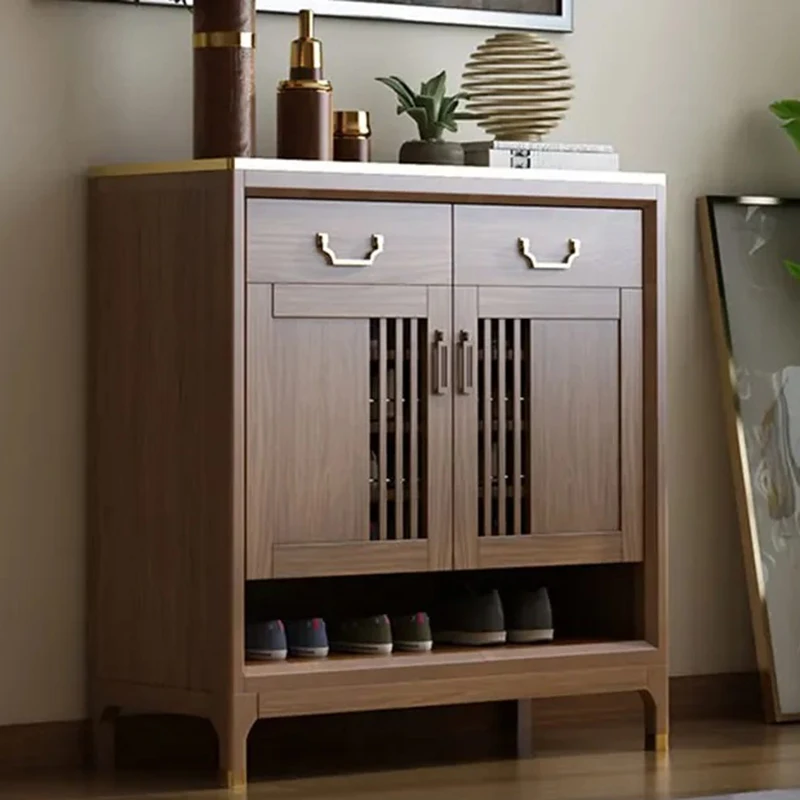 

Professional Vintage Shoe Cabinets Vintage Display Storage Bedroom Wooden Shoe Rack Accent Minimalist Gabinete Room Decorations